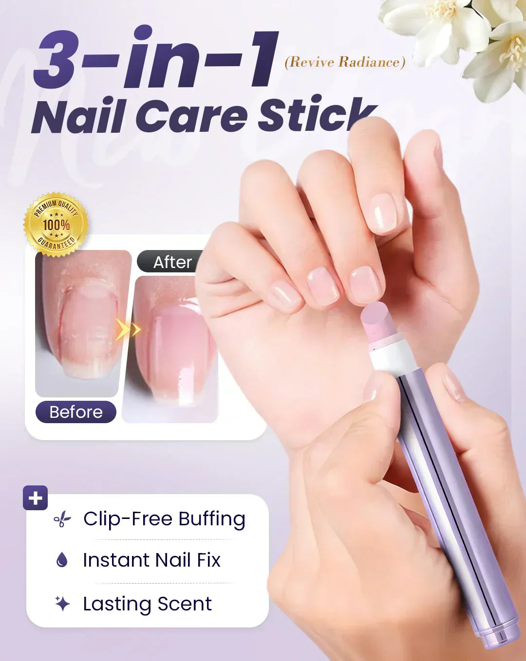 👍🧑⚕️Repairing Nail Damage✨ "Fragrance + manicure + armor" in ONE portable nail care pen💅