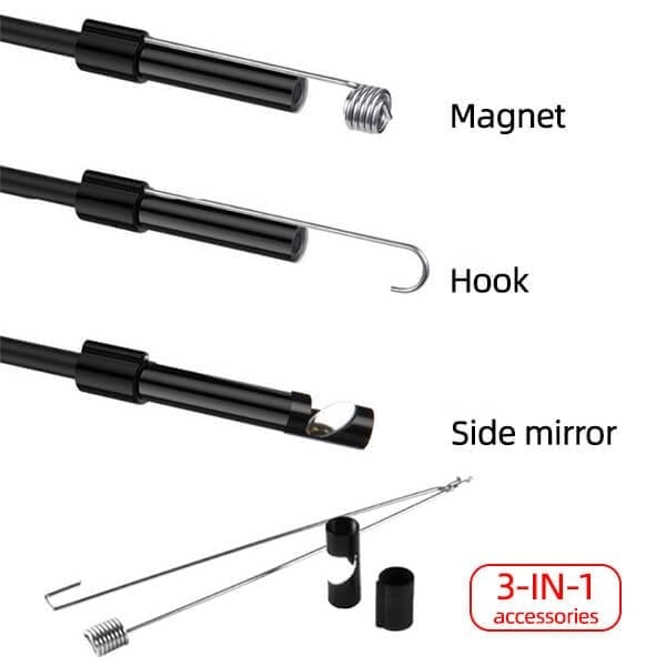 ๐ 50% OFF! โจ 3-IN-1 ENDOSCOPE - 2.0MP HD with 6 LED Lights, IP67 Waterproof, Compatible with Smartphones for Home Inspection and DIY Projects ๐ฑ๐ ๏ธ
