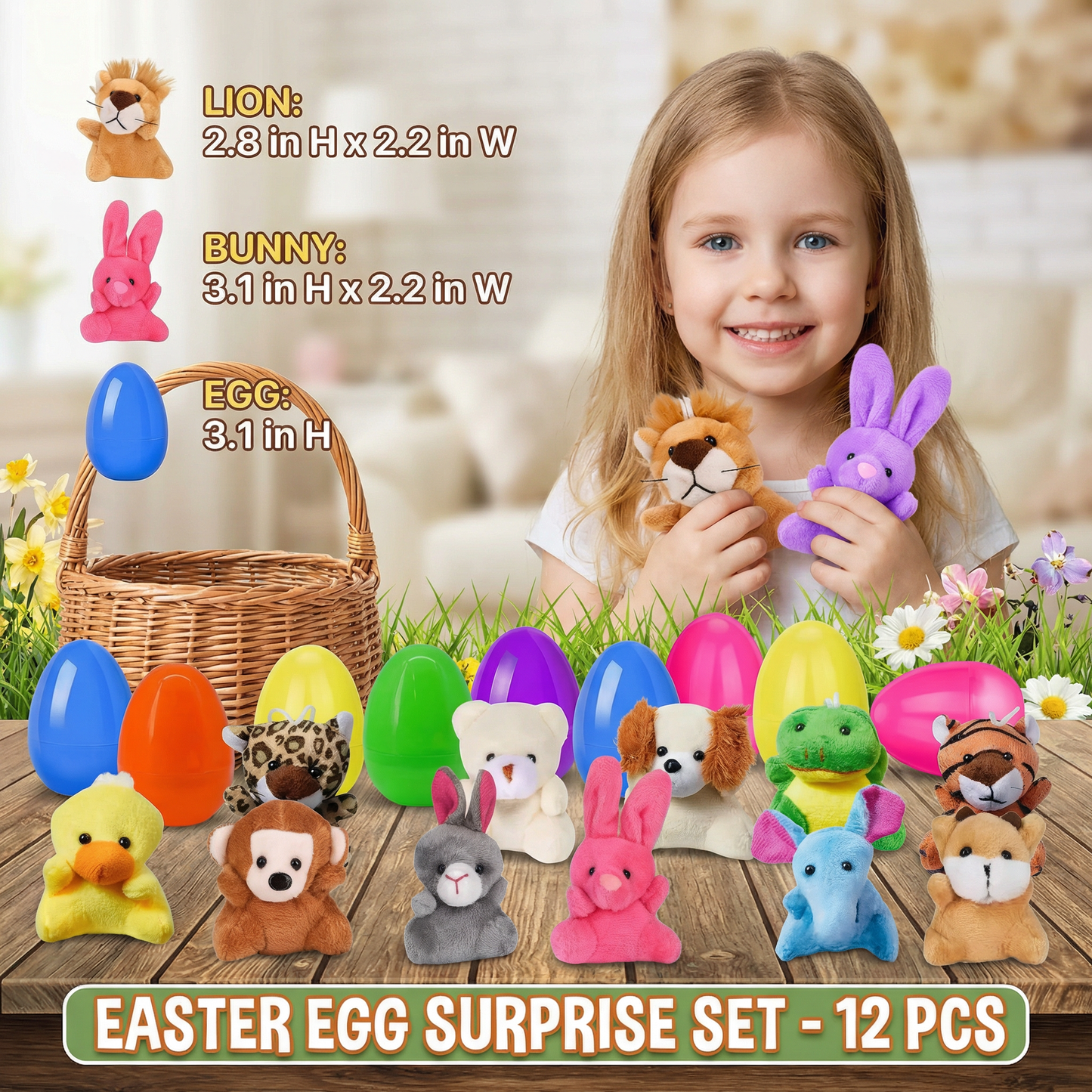 Easter Surprise Eggs with Plush Toys – Pre-Filled Easter Eggs for Kids