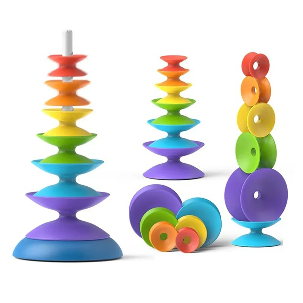 Rainbow Spin Stacker – Colourful Learning Fun