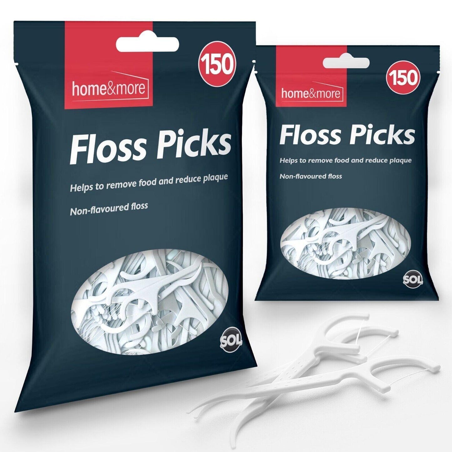 Teeth Flossing Sticks - 300pk Dental Floss Sticks | Interdental Tooth Harps Teeth Picks Oral Plaque Care