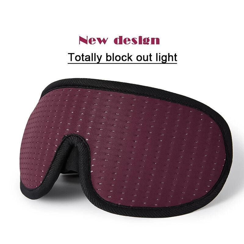 Best Sleep Mask - 3D Sleeping Eye Mask Blocking Light Breathable Soft Padded Mask Cover Eyepatch