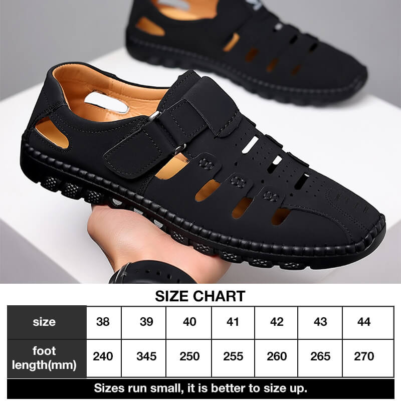 Hot Sale 50% - Stylish Leather Hollow Sandals