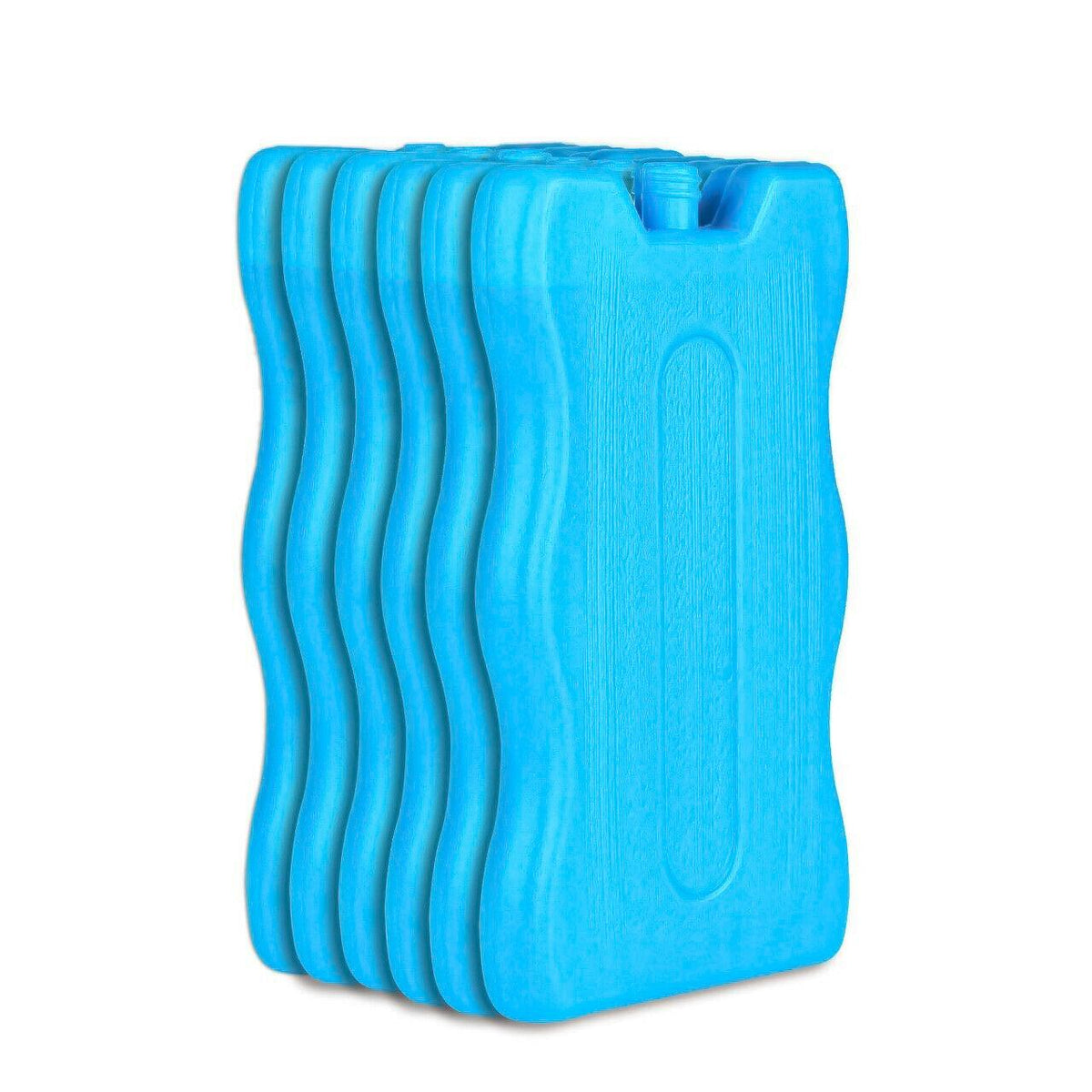 Ice Blocks for Coolers - 6 x Freezer Blocks For Cool Cooler Bag Ice Packs For Lunch Box Picnic Reusable