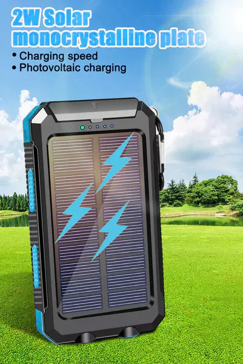 1O000000mAh Solar Power Bank LED Battery Charger For Cell Phone