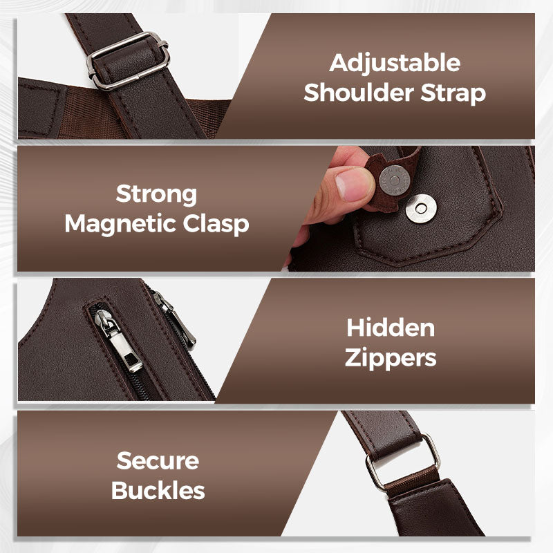 Men's Anti-Theft Multi-Pocket Double-shoulder Tactical Bag