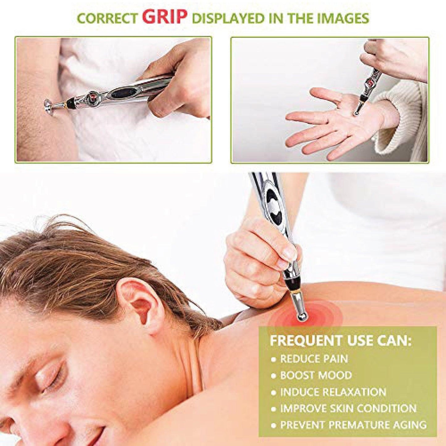 Electronic Acupuncture Pen - Electric Acupuncture Magnet Therapy Heal Massage Meridian Energy Pen Relief Pain