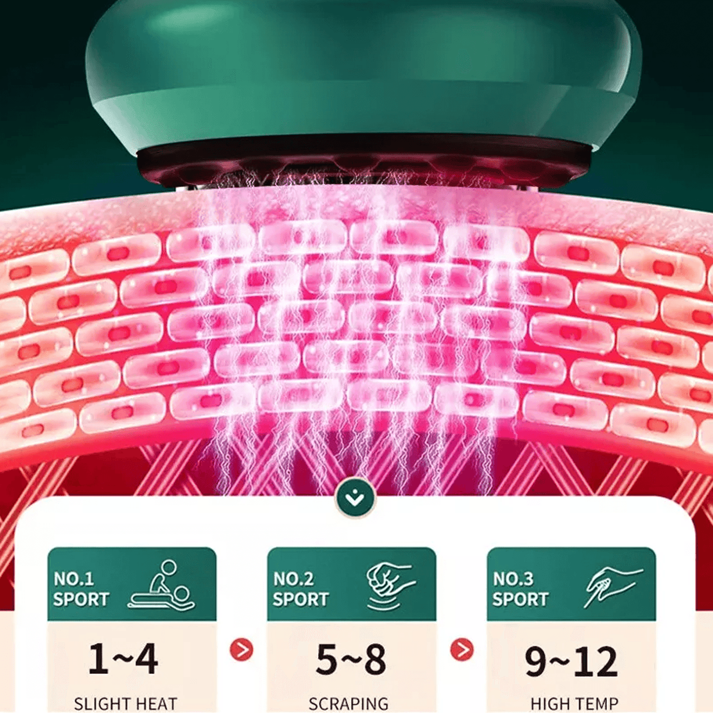 Electric Cupping Therapy Machine - 12 levels Electric Cupping Massager Vacuum Suction Cup anti Cellulite Beauty