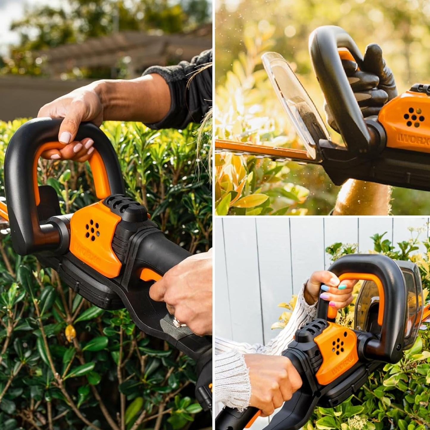 Cordless Hedge Trimmer – 2-in-1 Electric Shrub and Grass Cutter with Rechargeable Battery