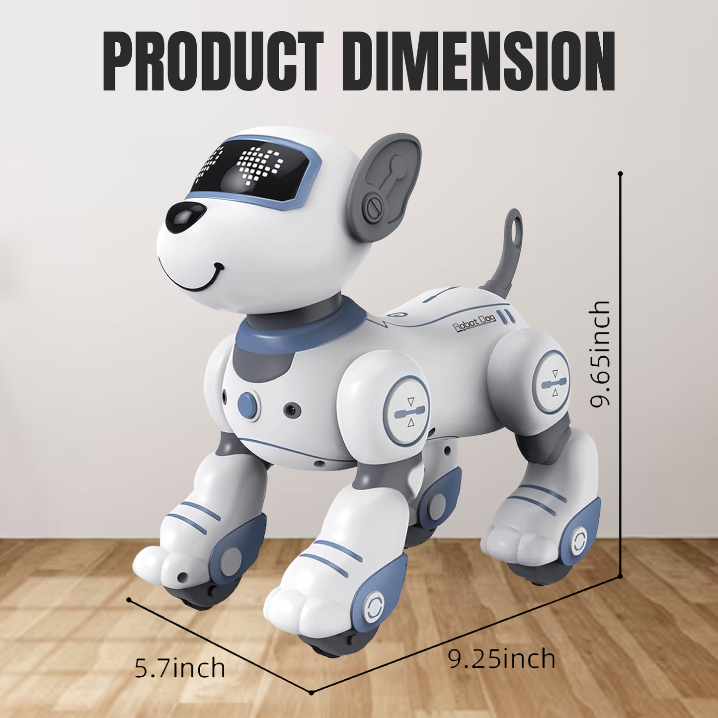 Remote Control Dog Robot – Robotic Puppy Pet Toy with LED Eyes, Music & Dance Modes