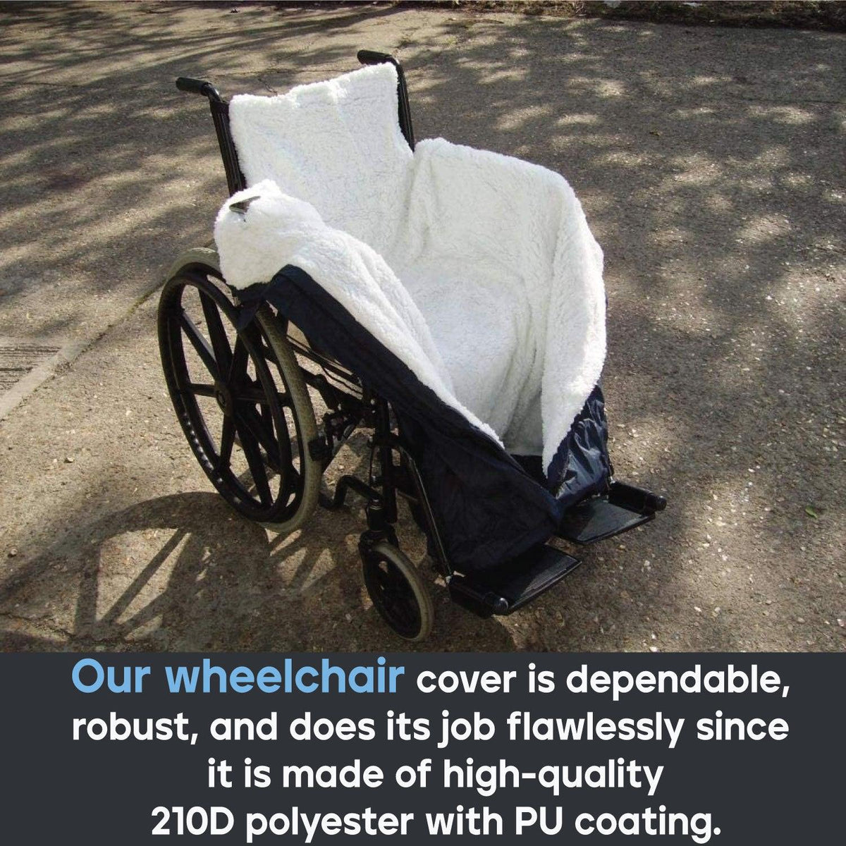 Waterproof Wheelchair Blanket - Mobility Scooter Cover Full Weather Protection Navy Cosy Aidapt