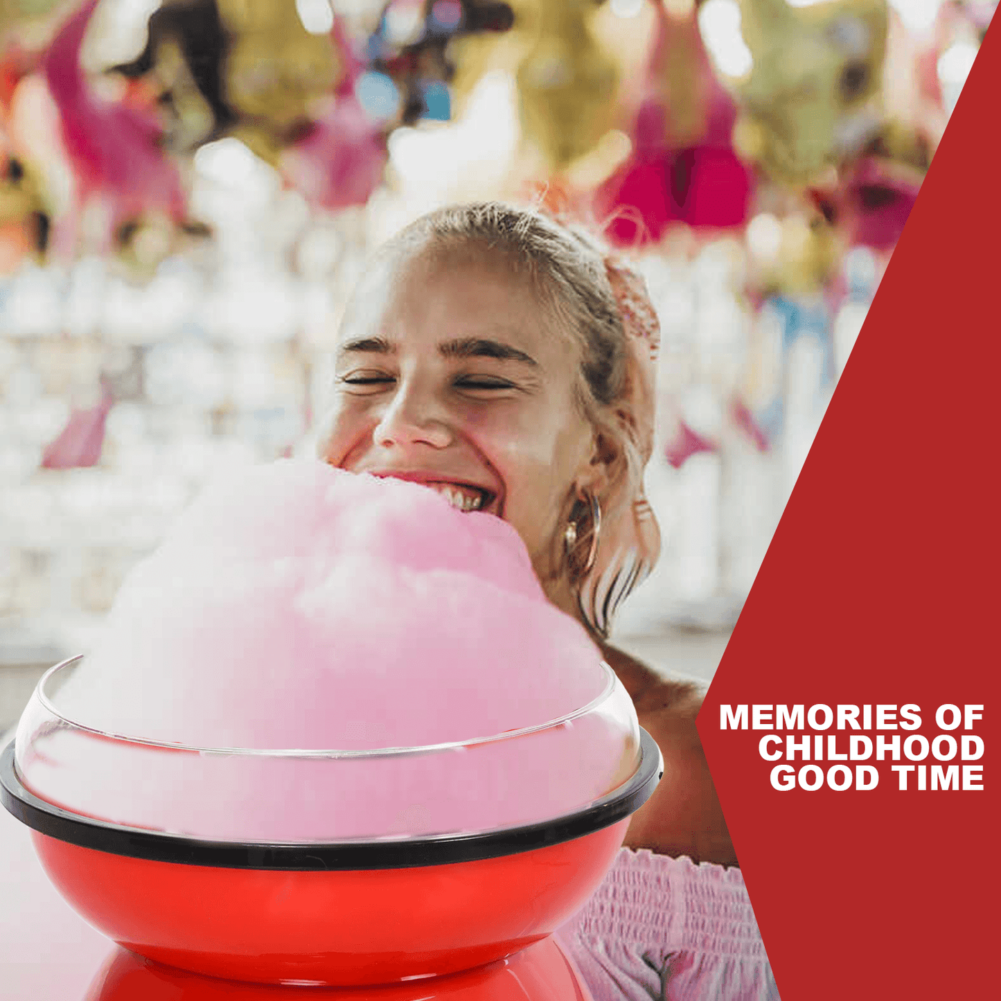 Cotton Candy Floss Machine - 450w Electric Candyfloss Machine Non-stick Cotton Sugar Candy Floss Maker DIY