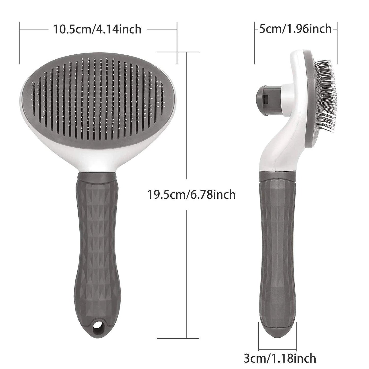 Animal Grooming Brushes - Self Cleaning Pet Hair Remover Brush for Dogs Cats Pets Dematting Comb