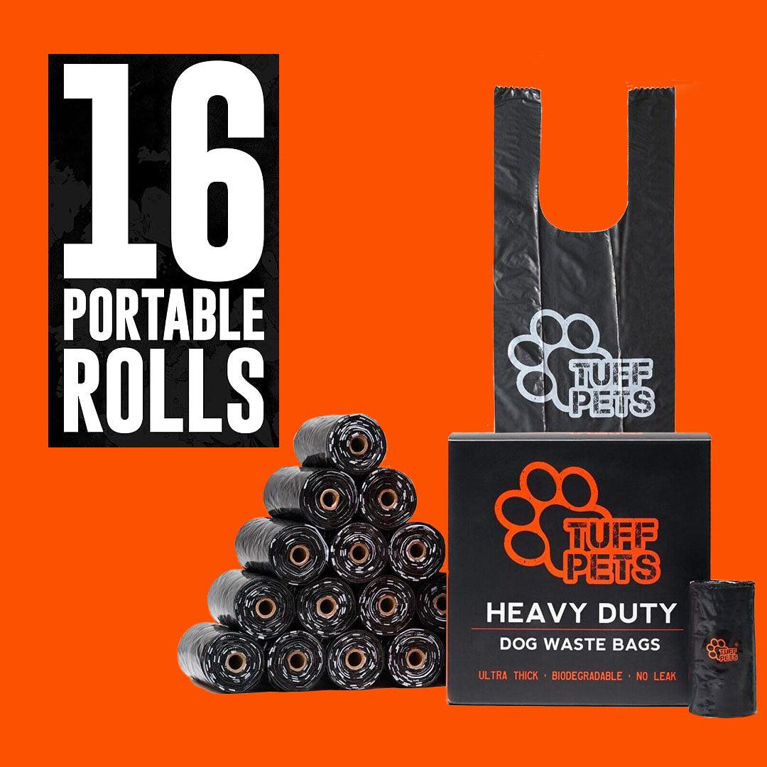 Biodegradable Poop Bags UK - Dog Poo Bags Stronger Doggie Bags with Tie Handles