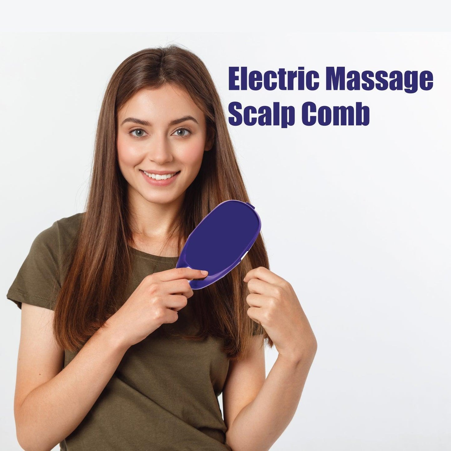 Electric Scalp Massage for Hair Growth - Queenwill Head Massager Shampoo Brush for Deep Hair Cleaning and Head Blood Circulation, Battery Powered & Waterproof