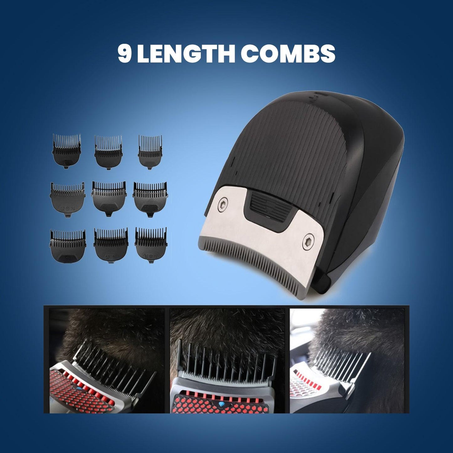 Barber Clippers Set - Professional Mens Hair Clippers Self Cut Cordless Electric Hair Trimmer