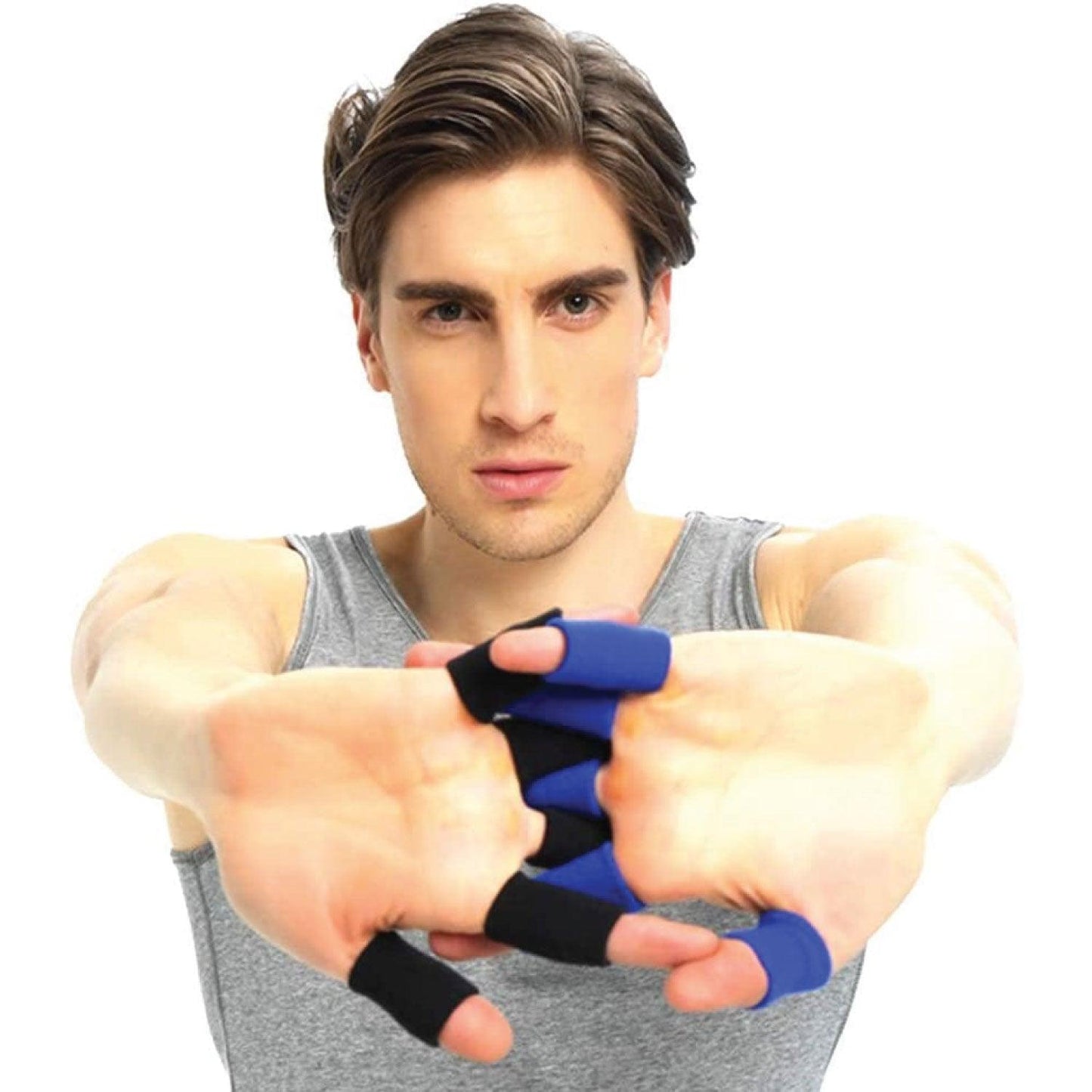 Finger Support Brace - Finger Guard Pads Support Arthritis Sleeve Trigger Fingers Sports Aid Bandage