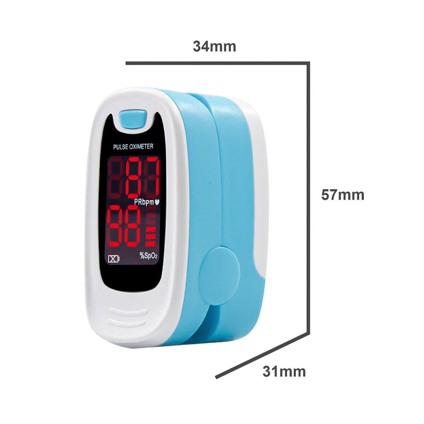 Pulse Oximeter Monitor - Fingertip Pulse Oximeter Monitor Blood Oxygen Saturation Heartbeat SpO2 PR PI UK Oxygen Monitor Pulse Oximeter Blood Saturation