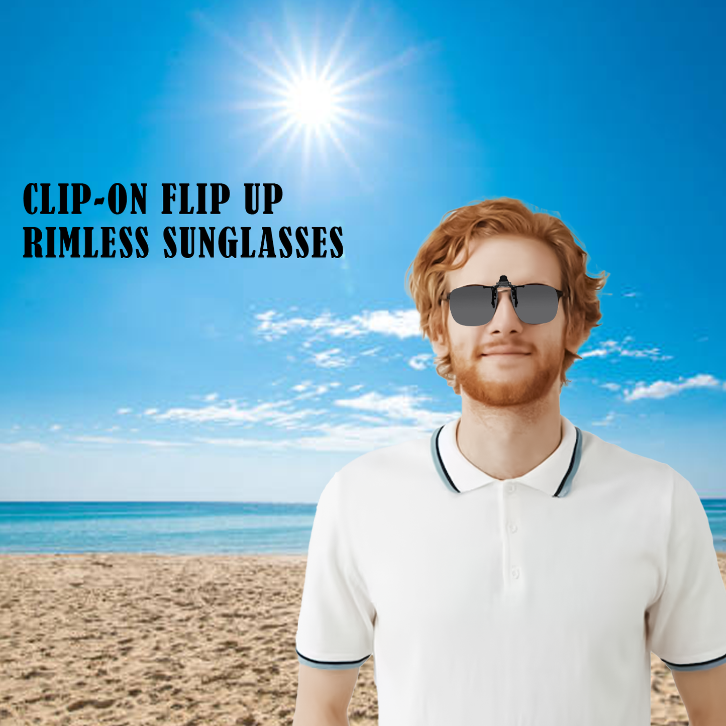 Clip On Sunglasses – Polarised Clip On Flip Style Sunglasses UV400 Polarized driving Fishing cycling