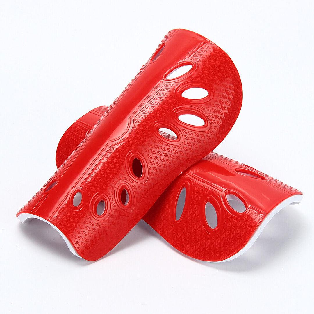 Footballers Shin Pads - Soccer Shin Protector Pad To Secure Leg Shin Guards Sport Guard Strapless Breathable Pads