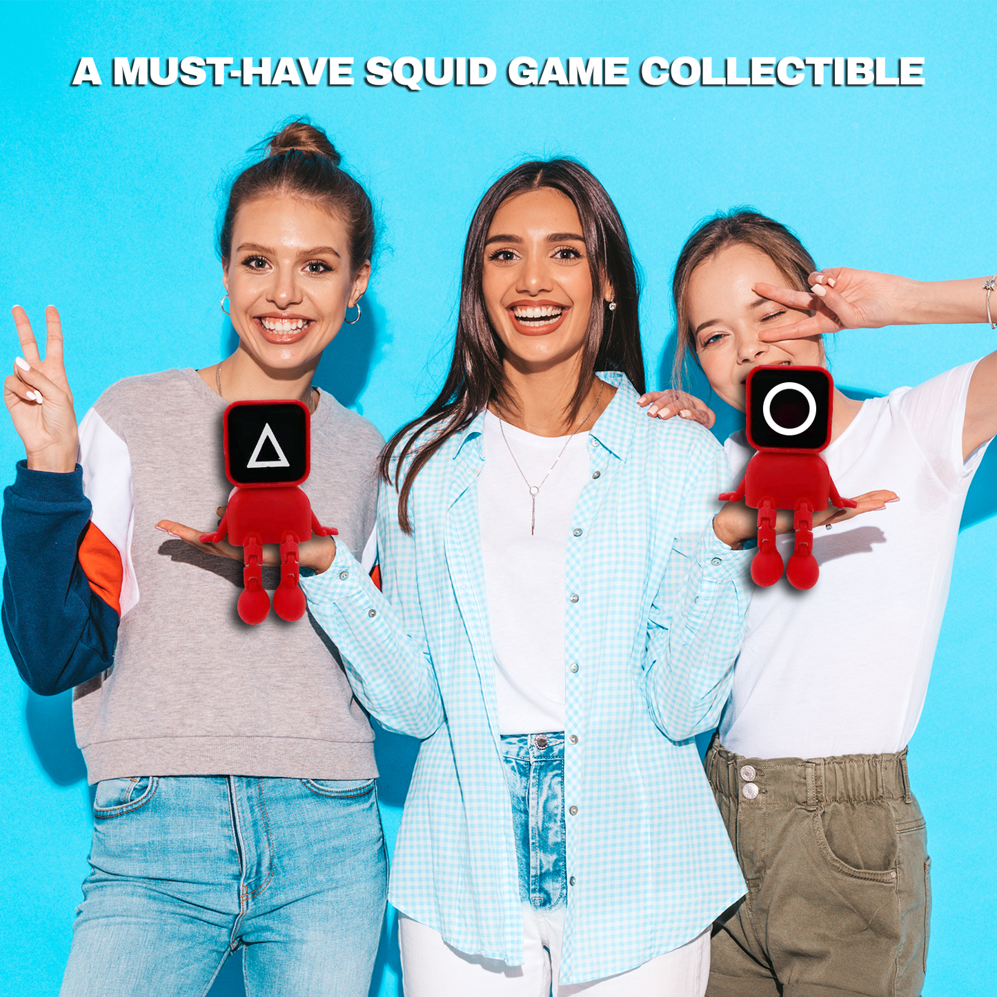 Squid Game Guard Toy Set - Articulated 3D Printed Action Figures (Set of 3)
