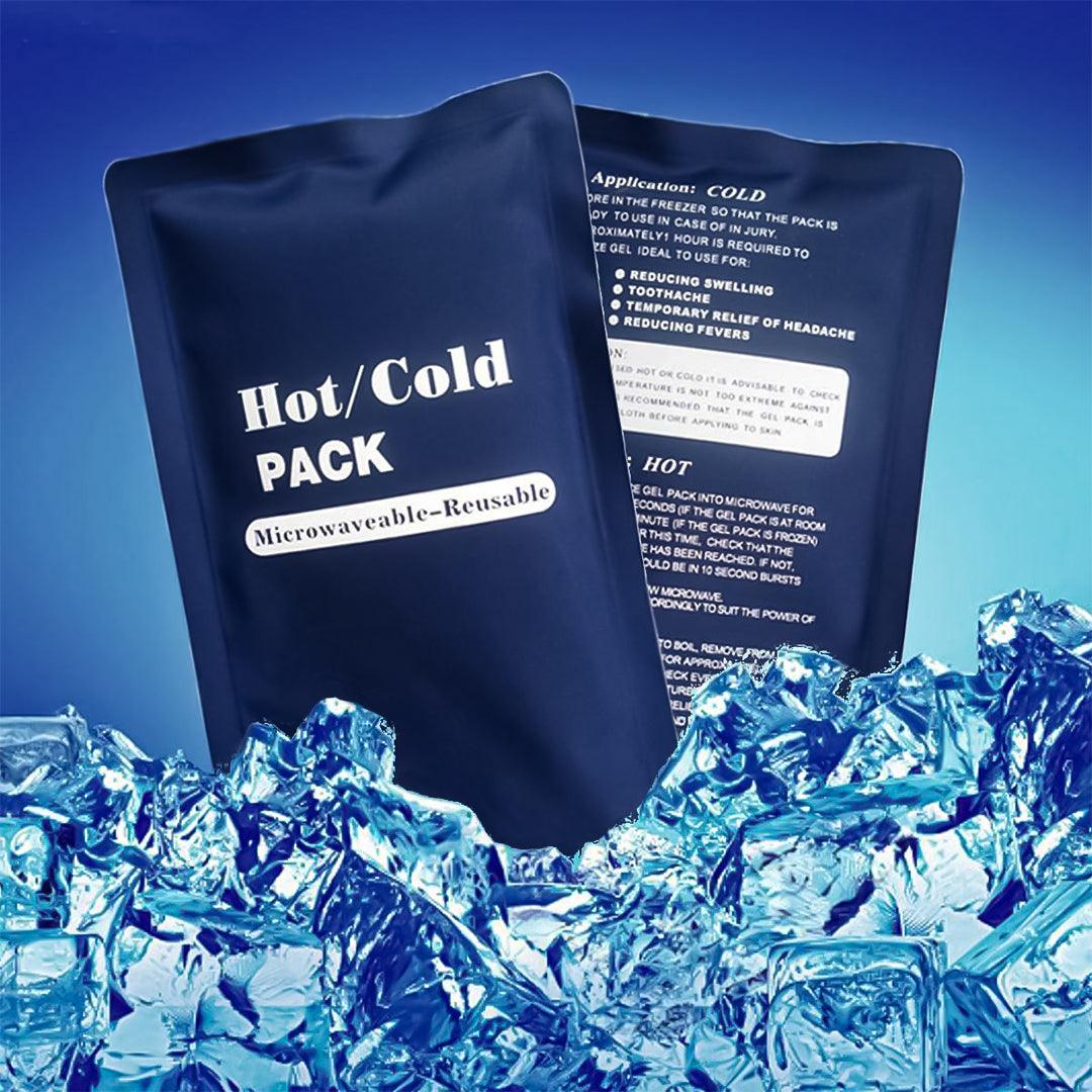 Ice Packs for Injuries Reusable - Gel Ice Packs for Injuries Adjustable Wrap for Pain Relief Ice Pack + Heat Pack