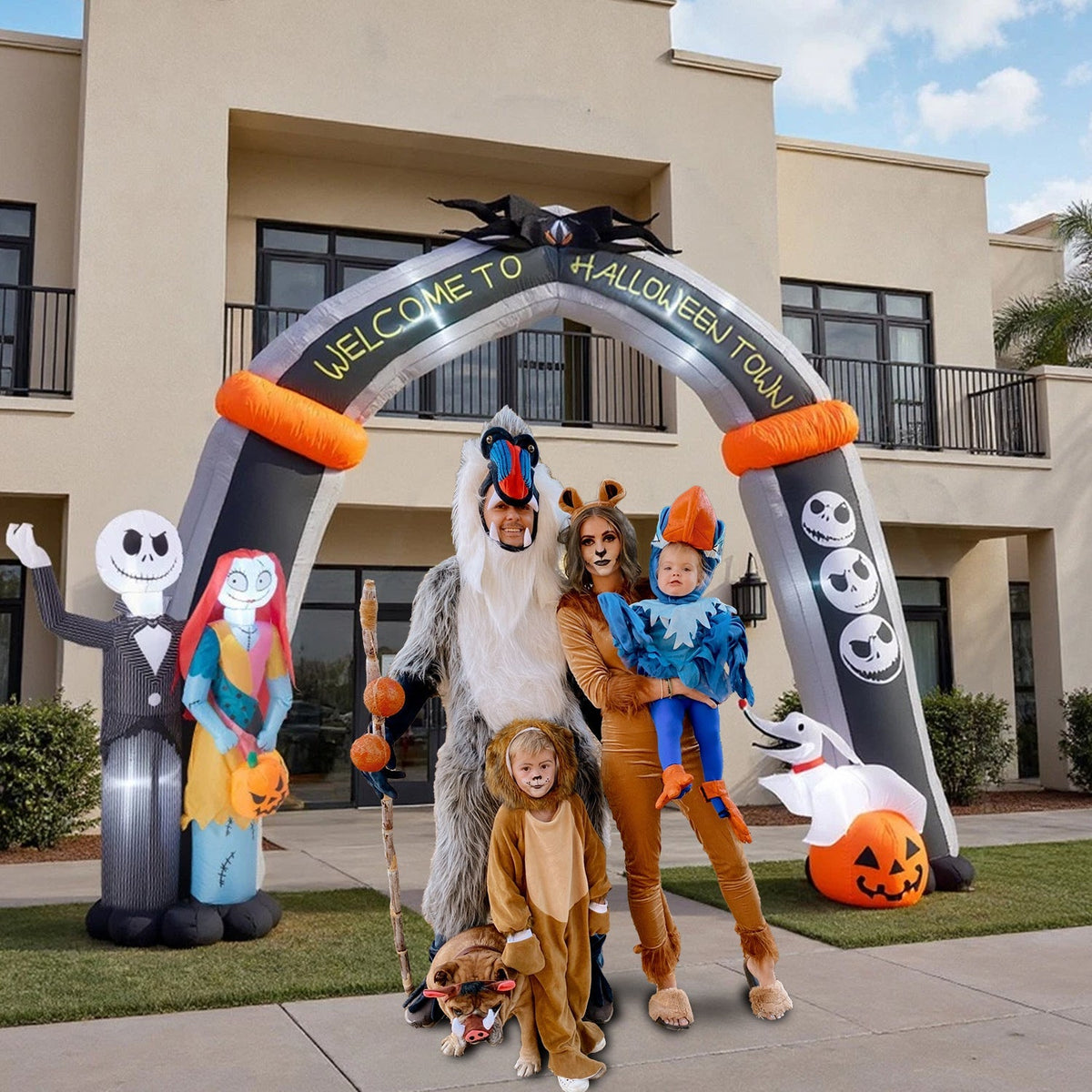 Inflatable Halloween Decoration – Spooky Witch & Pumpkin Blow Up for Garden/Patio