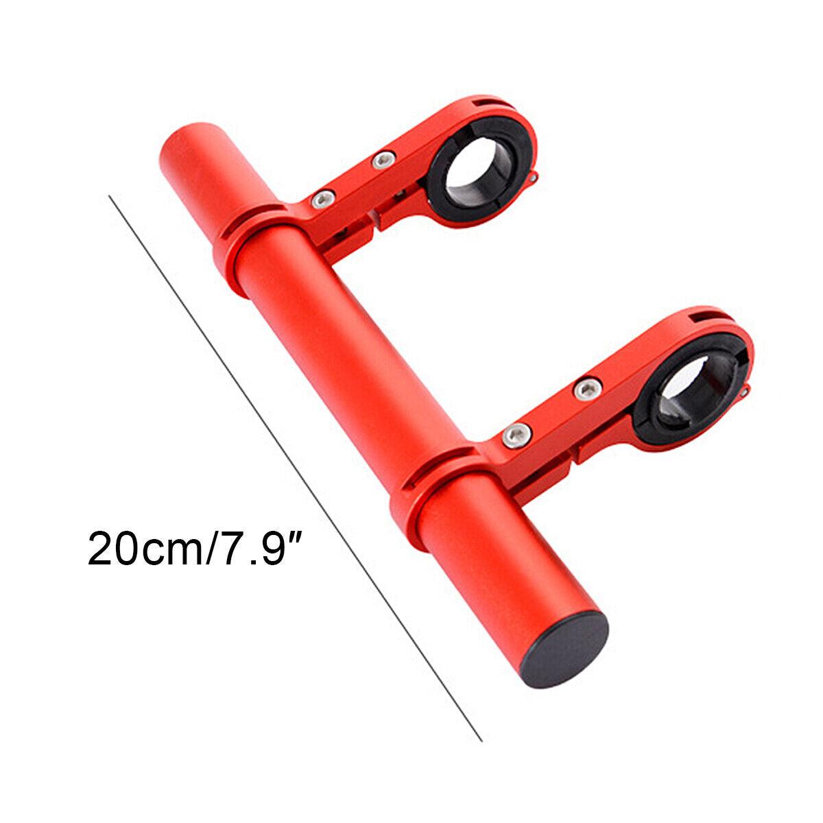 Bike Handlebar Extender - 2PCS Clamp Brackets and 1PC Hex Wrench, Aluminum Universal Bicycle Handlebar Extension for Bicycle Light, Speedometer