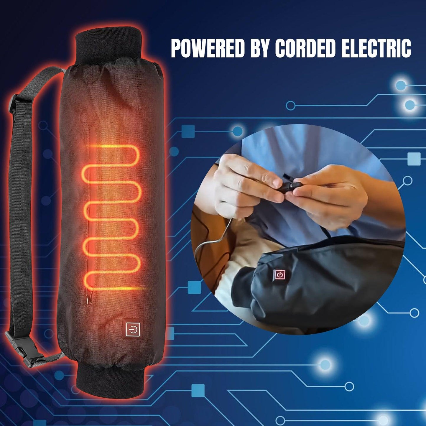Hand Warmer Pouch - Portable Electric Heated Hand Muff for Men & Women