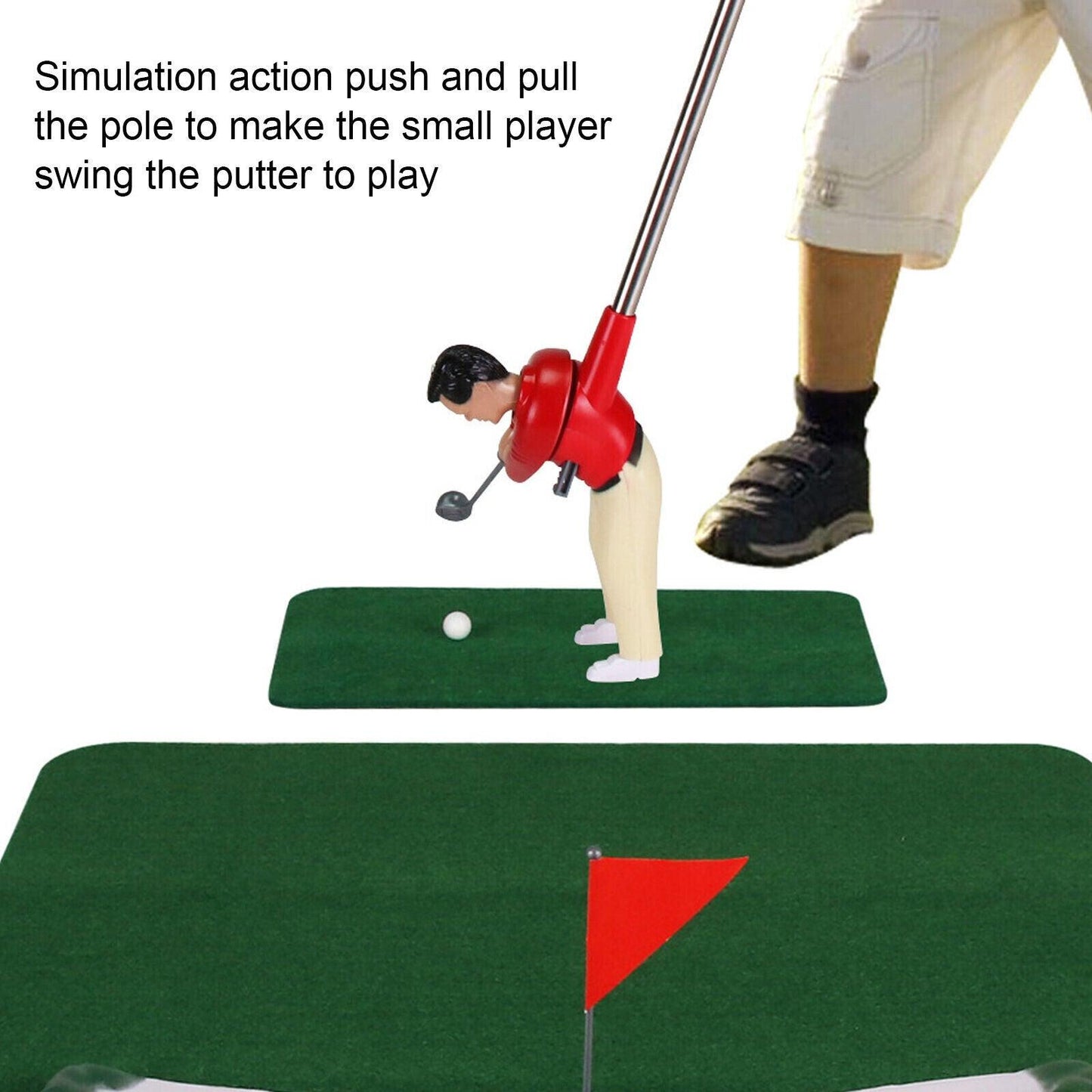 Golf Toy Set - Indoor Mini Golf Set, Indoor Mini Golfing Game Kit Golfs Toy Set with Green Pad Putter Ball Chairs Gifts