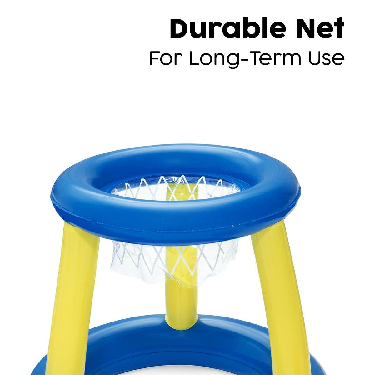 Inflatable Basketball Hoop For Swimming Pool - Inflatable Basketball Swimming Pool Toy Ring Floating Childrens Water Sport Game