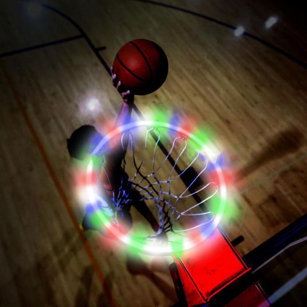 Basketball Hoop Sensor - Basketball Hoop Sensor-Activated LED Solar Strip Ring Lamp Light Flash Modes HB