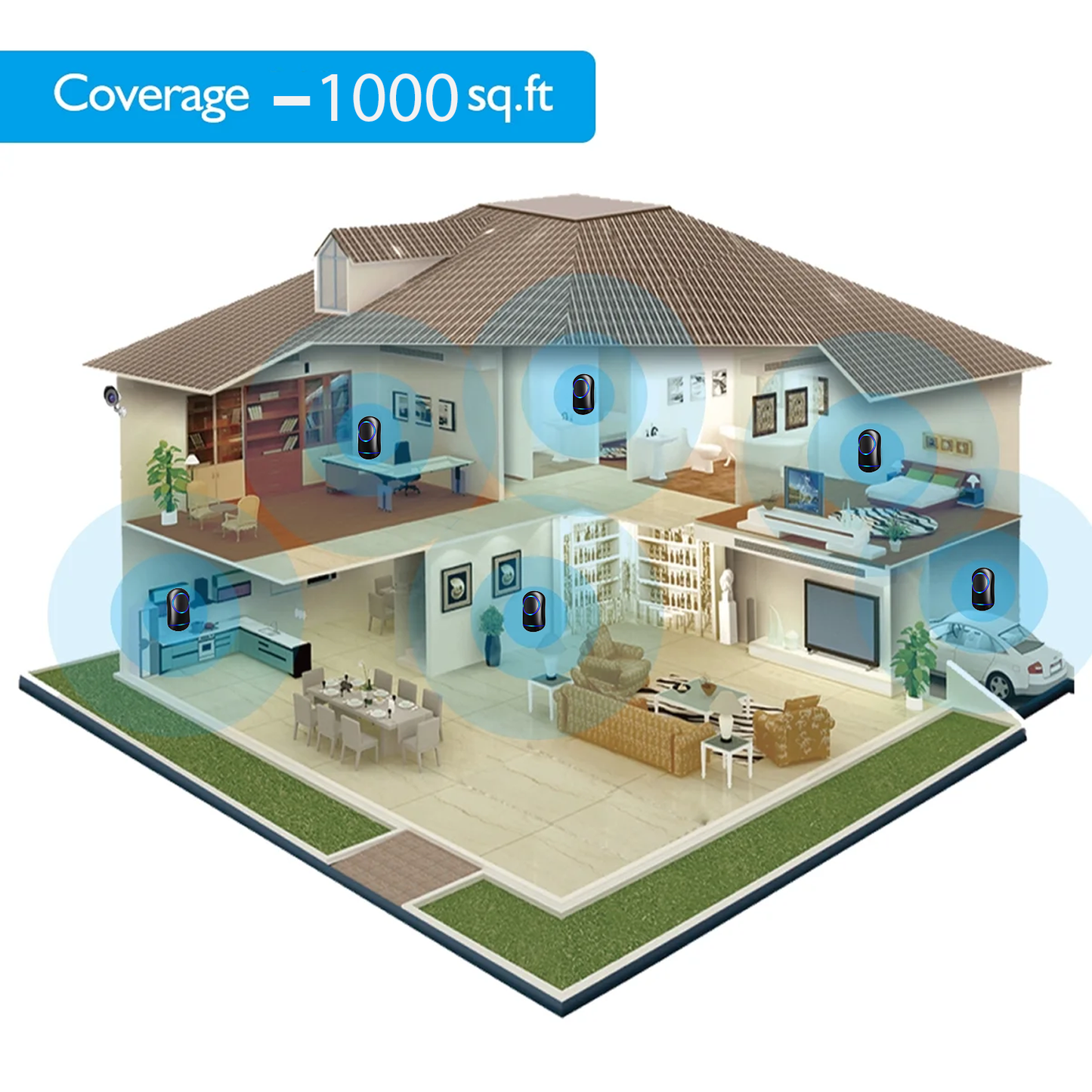 Wireless Door Bell – Waterproof 1000ft Long Range Plug in Home Cordless Doorbell