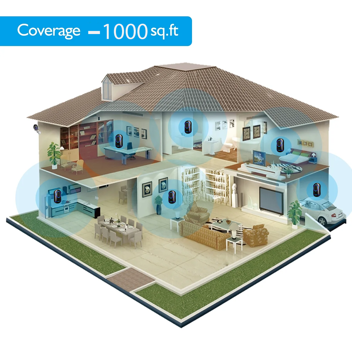 Wireless Door Bell – Waterproof 1000ft Long Range Plug in Home Cordless Doorbell