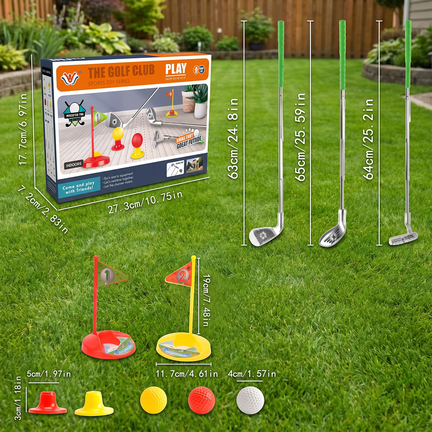 Kids Golf Set with Adjustable Clubs – Perfect for Backyard Play