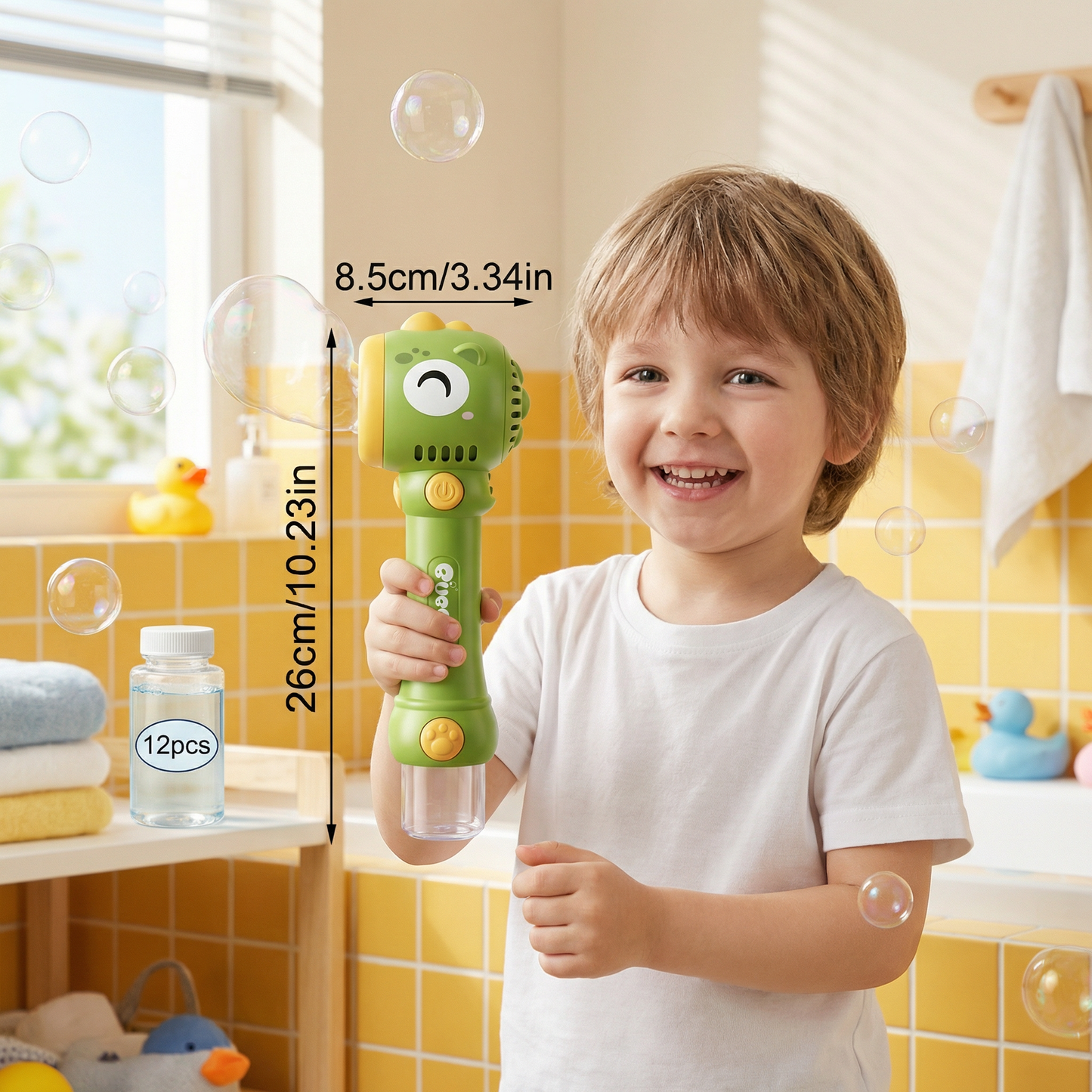 Light-Up Bubble Wand for Kids – Automatic Bubble Maker