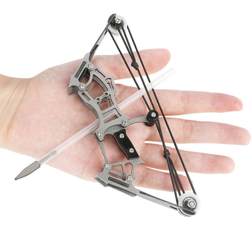 Archery Kits for Beginners - 6" Mini Compound Bow Arrows Set Archery Toy Gift Kids Shooting Target Pocket Bow