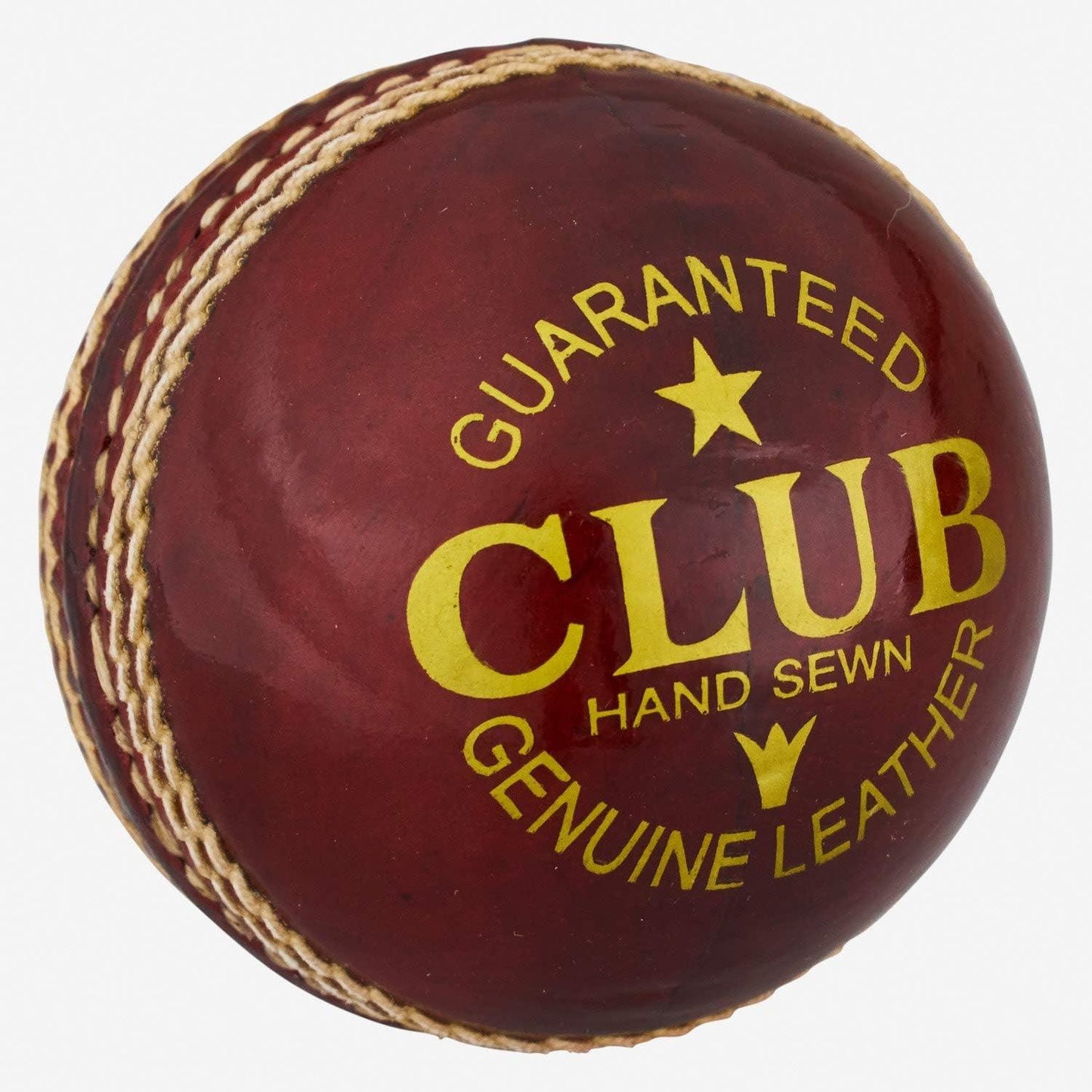 Junior Cricket Balls - Red Leather Cricket Ball - 5.50 Oz Hand Stitched 20 Over Cricket Ball