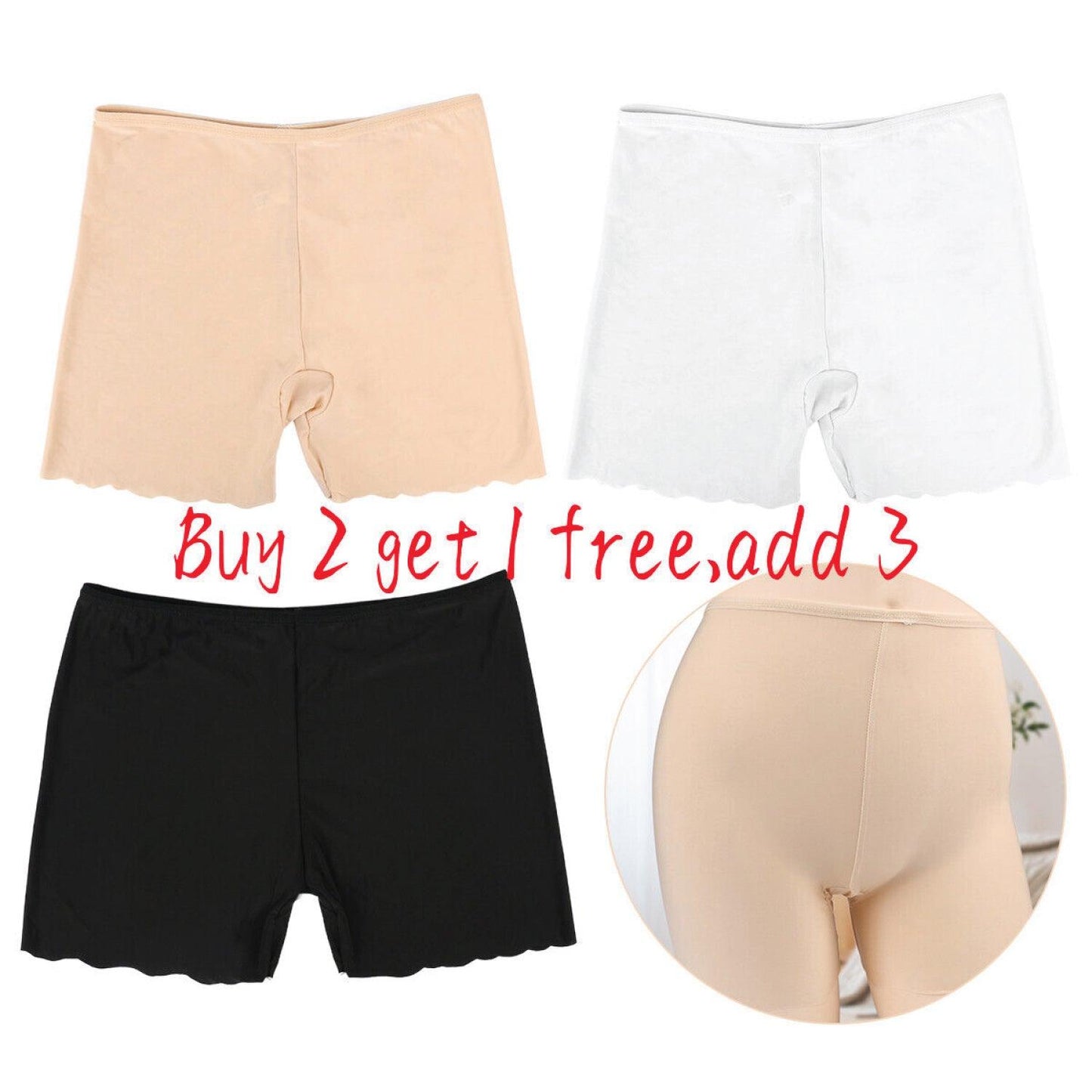 High Waisted Tummy Control Shorts - Seamless Shapewear Shorts for Women Tummy Control Knickers Shaping Underwear Slimming Boxer Shorts