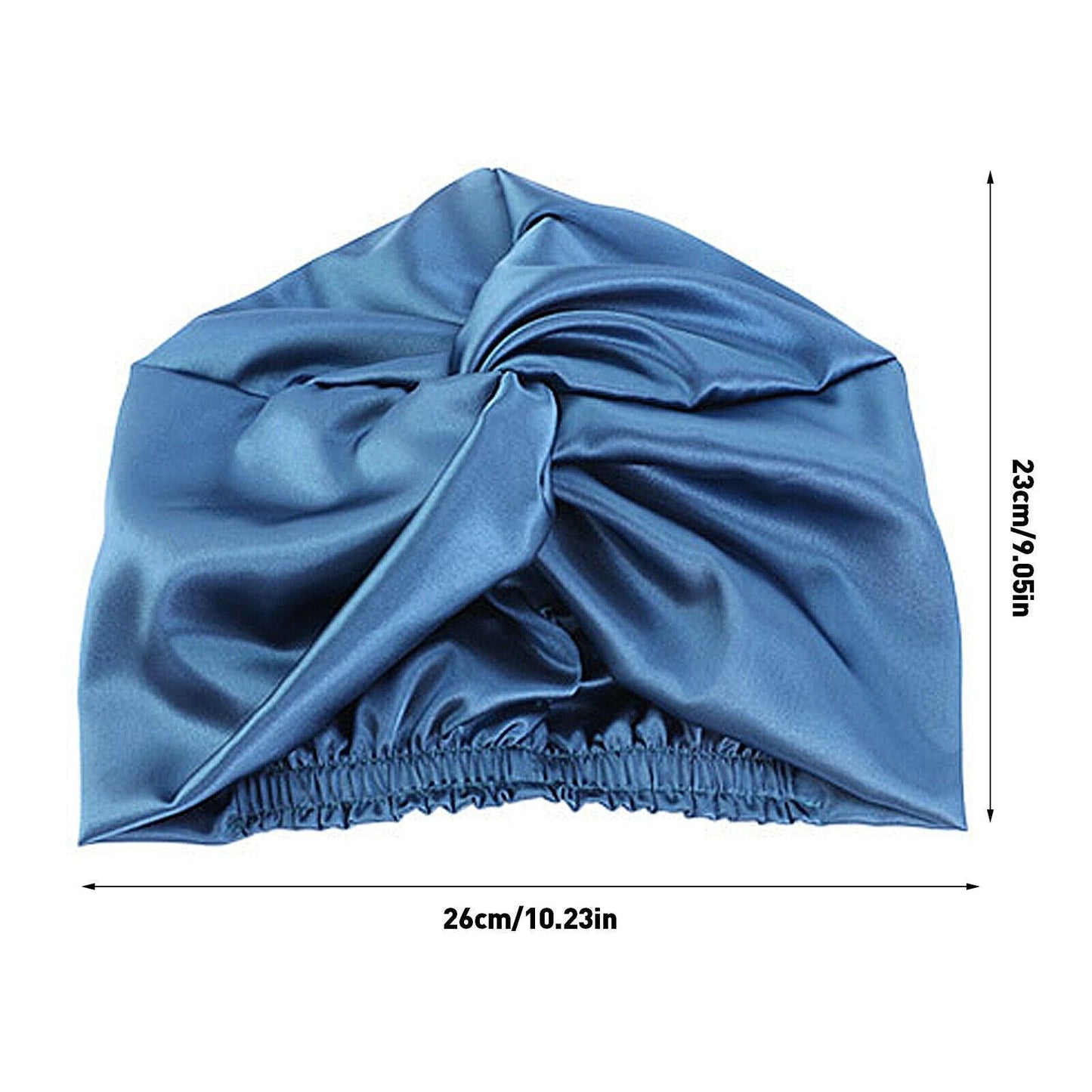 Silk Turban for Sleep - Bonnets For Women Twisted Sleeping Night Cap Pure Silk Hair Wrap Cap