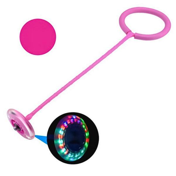 Ankle Ball Toy - Foldable Flash Wheel Skip Ball Fun | Foot Hula Hoop Skipping Rope Outdoor Game