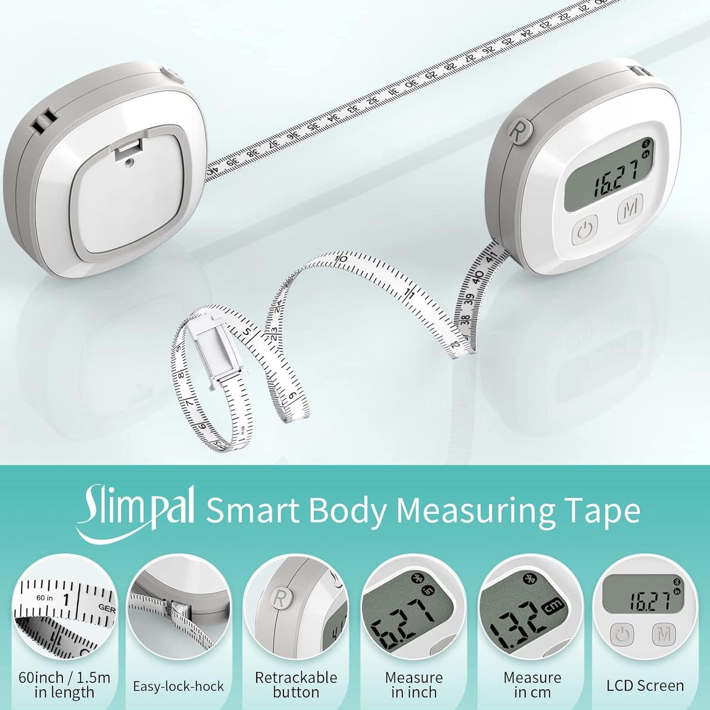 Body Measurements Tape - Body Tape Measure, Tool for Monitoring Body Fat, Measuring Tape for Body