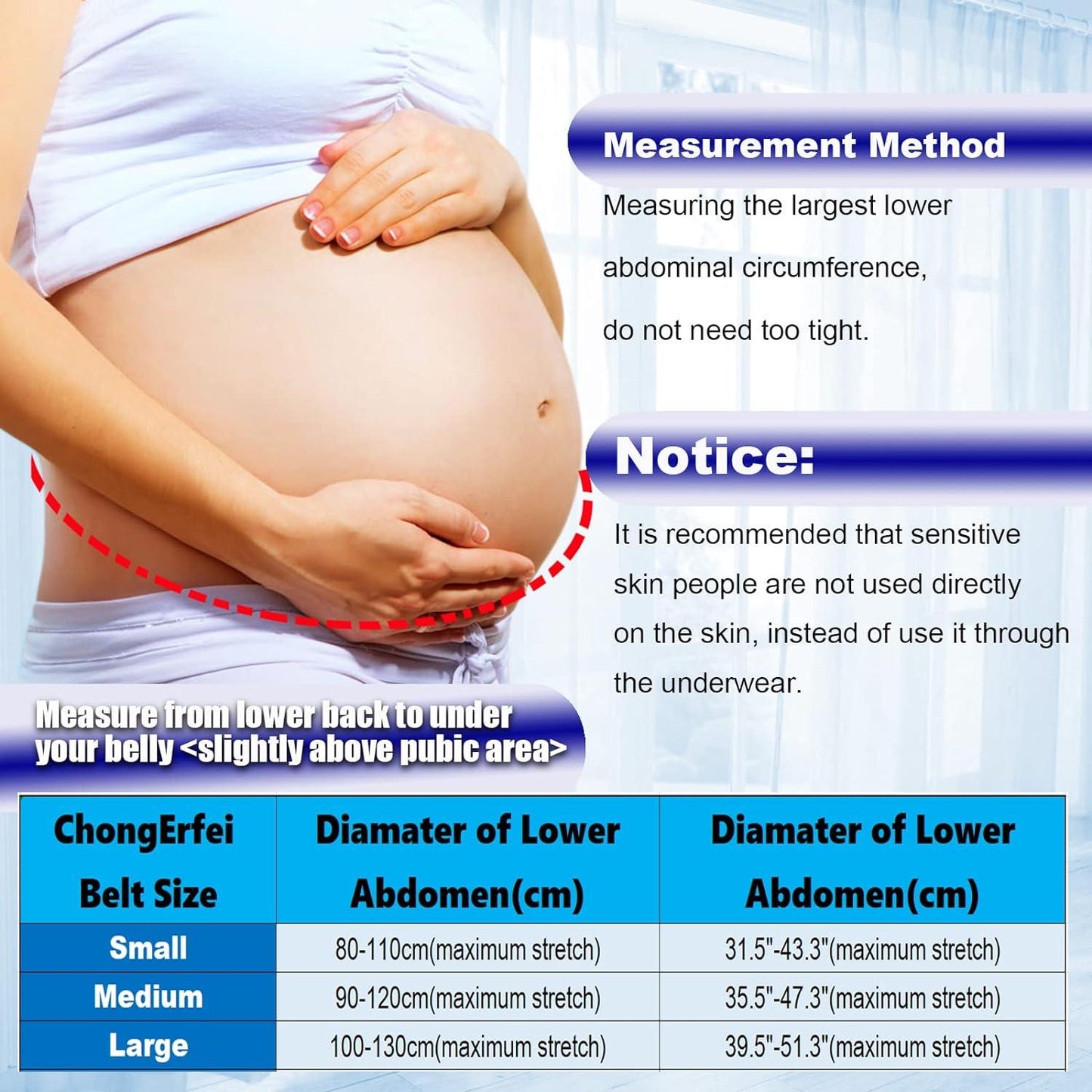 Bump Support Bands - Pregnancy Maternity Belt Lumbar Back Support Waist Band Belly Bump Brace Strap