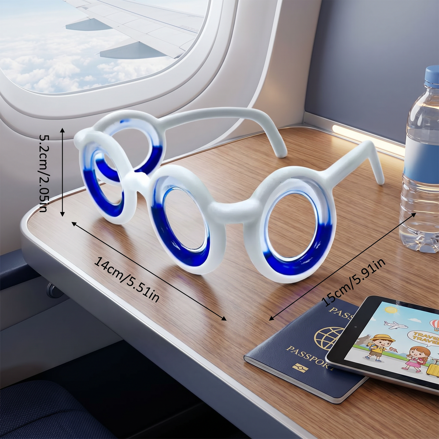 Kids Motion Sickness Glasses – Ultra-Light Relief for Travel Nausea