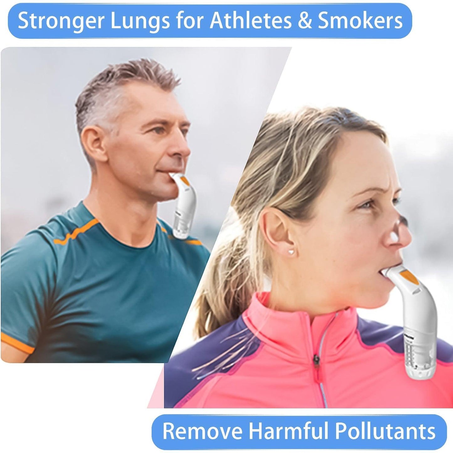 Breath Training Device - Deep Breath Trainer Exerciser Strength Lungs