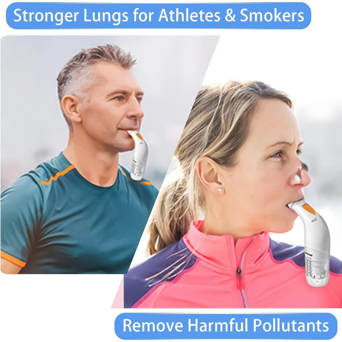 Breath Training Device - Deep Breath Trainer Exerciser Strength Lungs
