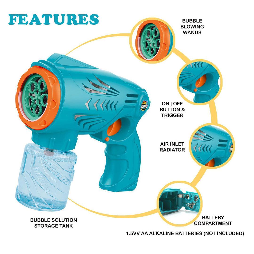 Bubble Gun for Kids - Automatic Bubble Machine Gun Indoor & Outdoor Toys For Children
