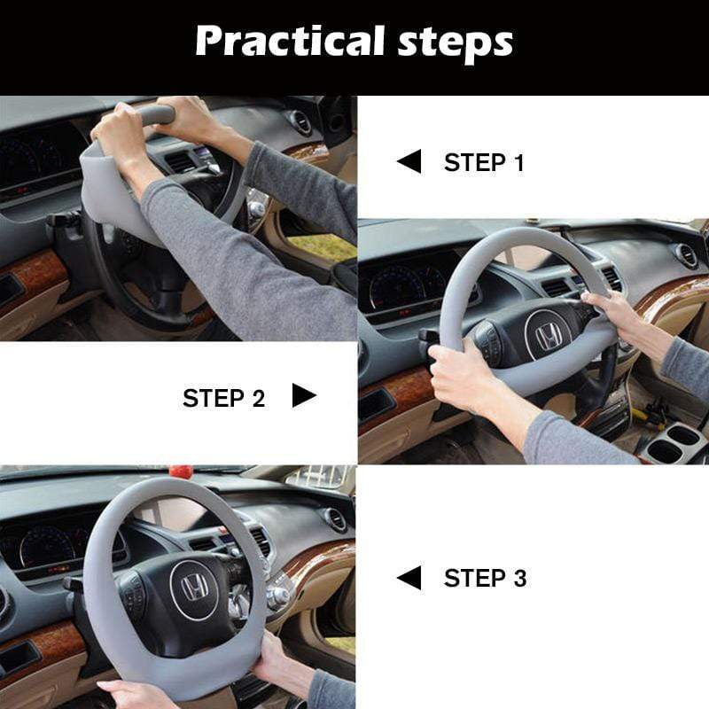 Non-slip Silicone Universal Car Steering Wheel Protective Cover
