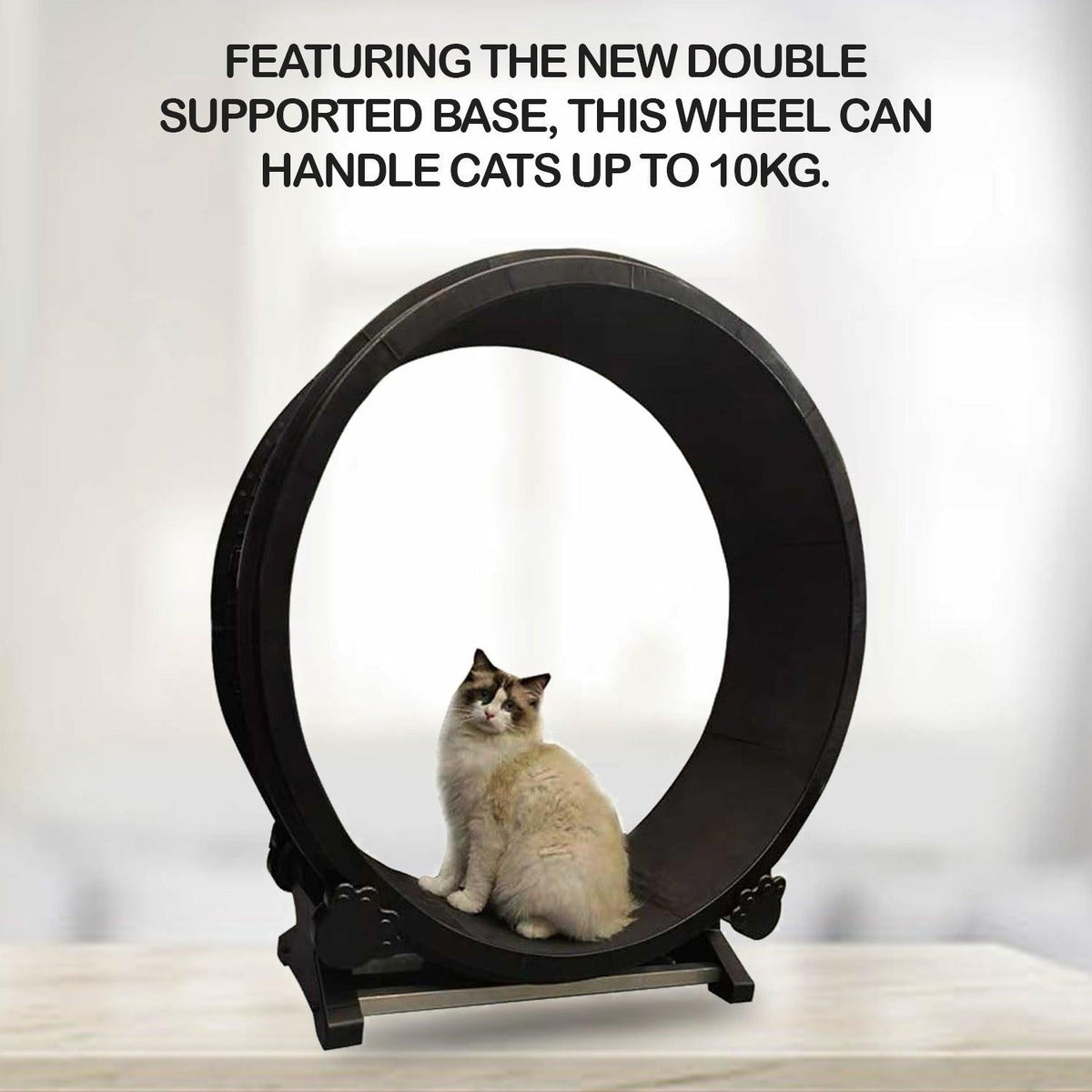 Cat Wheel Exercise - 7th Gen Cat Treadmill Cat Running Wheel Silent Movement Cat Toy