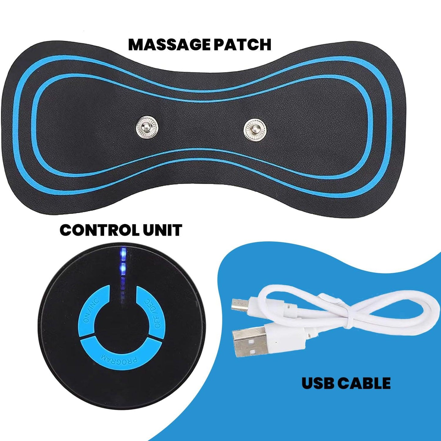 Portable Electric Neck Massager - Cervical Massage Back Massager Stimulator